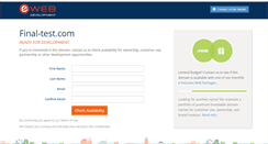 Desktop Screenshot of final-test.com